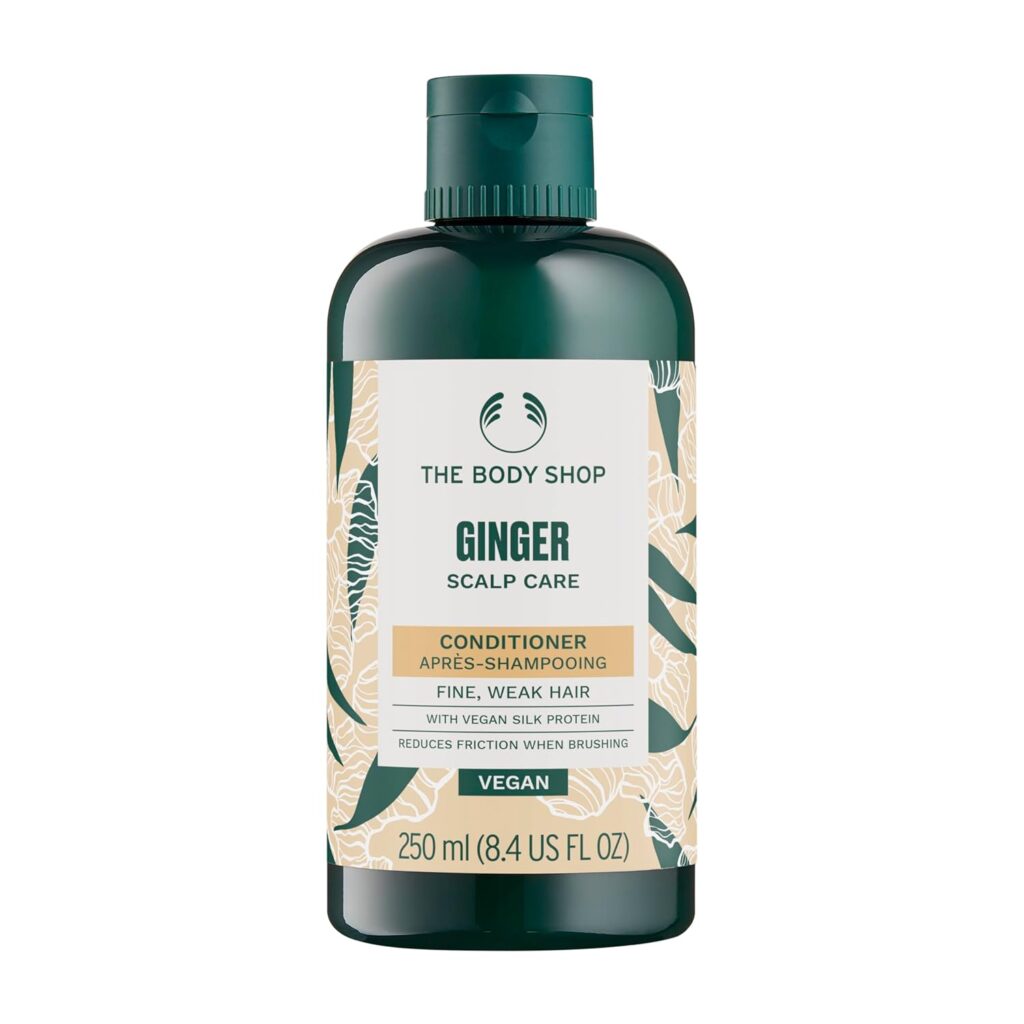 The Body Shop Vegan Ginger Conditioner for Dry Scalp and Weak Hair with Silk Protein 250 ml