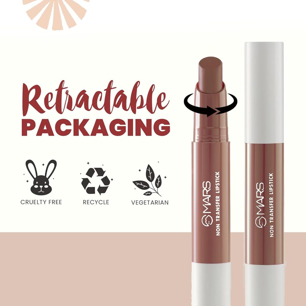 MARS Matte Super Stay Lipstick | Up to 12 Hours Long Lasting | Smudge Proof and Waterproof Lipstick for Women (2.6 gm) (03-SPIRIT)