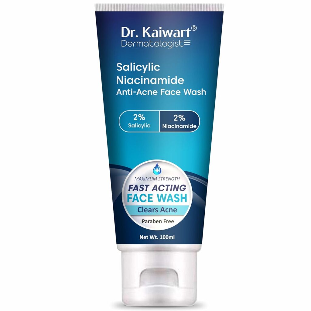 Dual-Action Salicylic Niacinamide Face Wash for Acne Control, Oil Balance & Skin Brightening – Gentle Cleansing for Oily and Combination Skin (100 ml)
