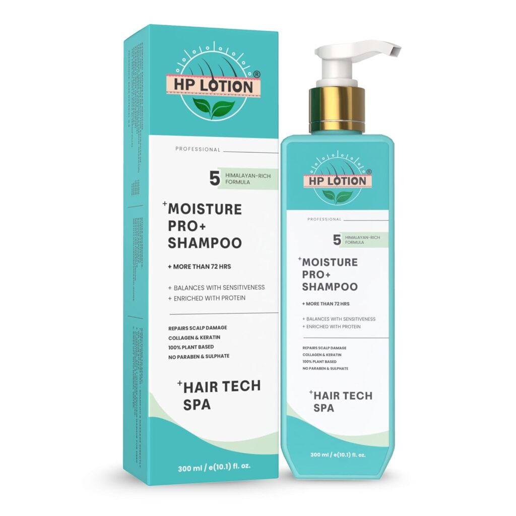 Moisture Pro Plus Shampoo (300ml) for Dry, Damaged & Frizzy Hair | Reduces Oily & Dry Hair | 5x Deep Hydration & Scalp Repair | Boost Hair Volume | Toxin Free Formula for Men & Women