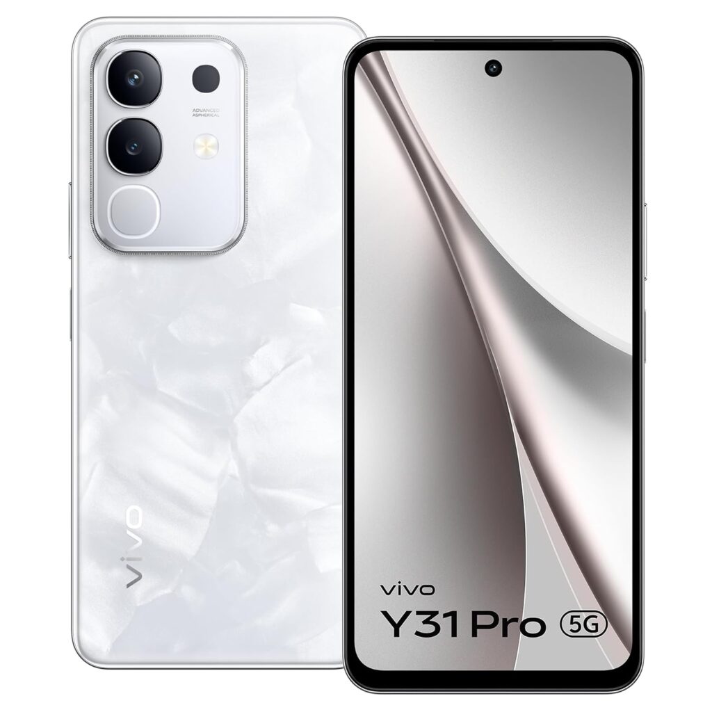 vivo Y31 Pro 5G (Dreamy White, 8GB RAM, 256GB Storage) with No Cost EMI/Additional Exchange Offers