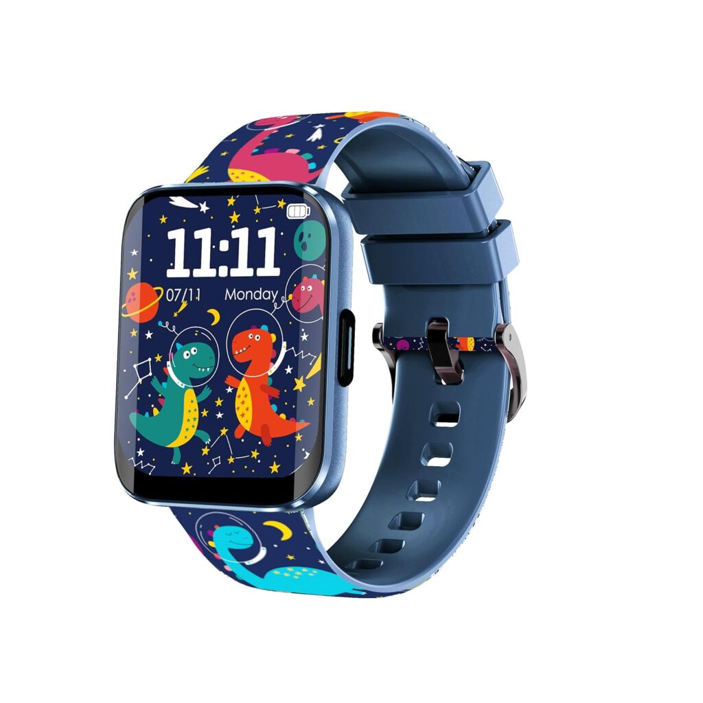 WatchOut Champion Kids SmartWatch with Habit Building, Heart Rate, Water Reminder, Curved Sceen, Waterproof, Activity Track, School Mode, Best Gift, Boys, Girls, Age 3-17, SharkTank Fame (Cosmic Blue)