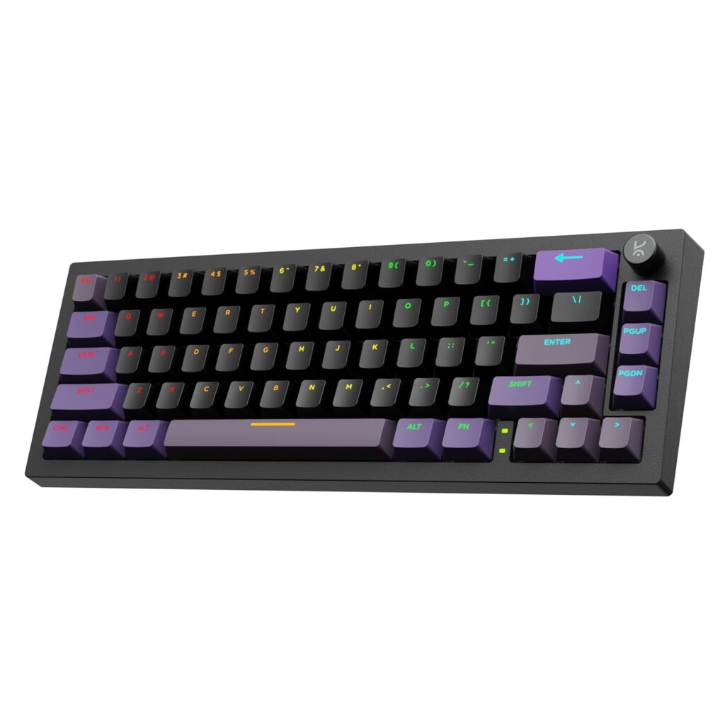 Kreo Swarm 65 Wireless Mechanical Gaming Keyboard 65% Gasket Mounted, Pre-Lubed Switches, 5-Layer Sound Dampening, RGB, Hot-Swap PCB, Tri-Mode – Windows & macOS Starling Linear