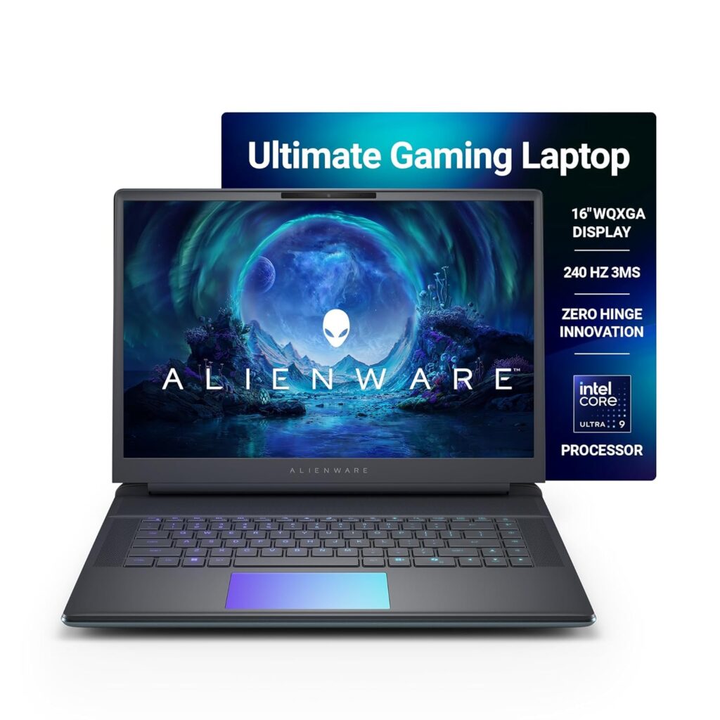 Alienware 16 Area-51 Gaming Laptop, AI Enabled Core Ultra 9 275HX Proc, 64GB DDR5, 2TB SSD, RTX 5090, 24 GB GDDR7 Graphics, 16.0" WQXGA 240Hz 500 nits Display, Liquid Teal Color, Win 11 + MSO'24,3.4kg