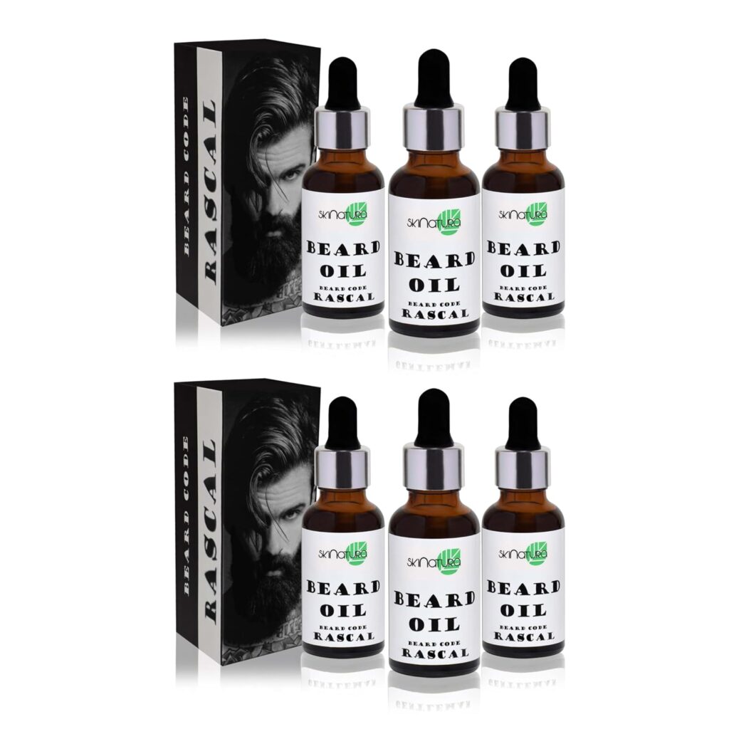 Skinatura Beard Growth Oil for Men | All Natural Formula for a Fuller, Healthier Beard & Hair Stronger, Thicker Beard Growth | Paraben Free-30ml, Pack of 1