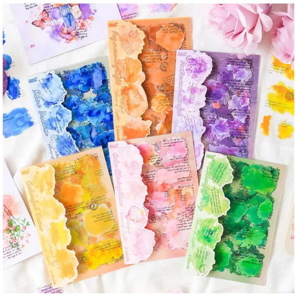 R H LIFESTYLE Aesthetic Stickers Set Motivational Quotes, Words Waterproof Cute Stickers for Journal, Scrap Book, Laptop, Phone Case, DIY Art & Craft (6)