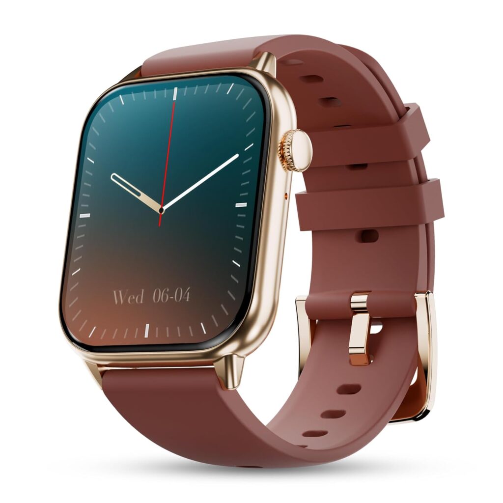 Pebble Newly Launched Cosmos Ultra 2.0 Smartwatch for Men & Women 1.91” Infinite Display, Bluetooth Calling, Sleek Ultra-Thin Design Fitness & Sleep Monitor Works with Android & iOS - Copper