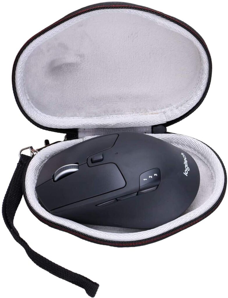 M.G.R.J® Portable Carrying Hard Case Cover for Logitech Signature M650 / M720 Triathlon Wireless Mouse/Microsoft Bluetooth Ergonomic Mouse (Black)