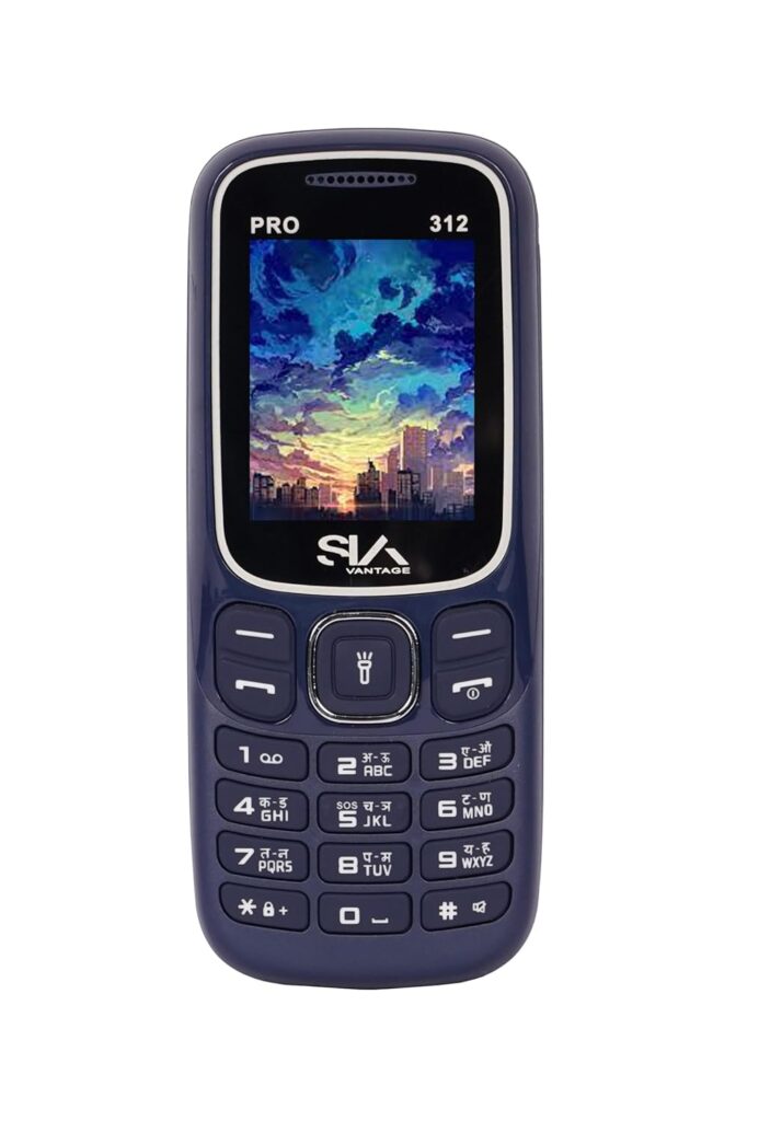 All-New PRO 312 Dual Sim |Keypad Mobile| with 1.8" Display | Voice Changer | Auto Call Recording | Long Lasting Battery | Wireless FM | Digital Camera | Feature Phone | Torch | Blue