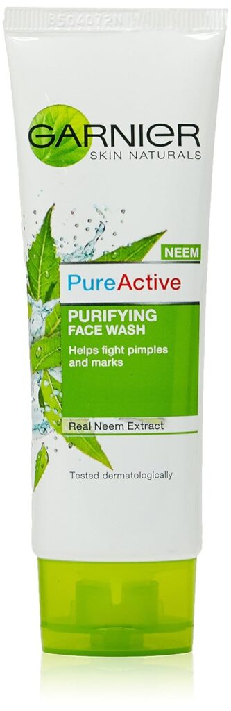 Garnier Skin Naturals Pure Active Neem Face Wash, 50g