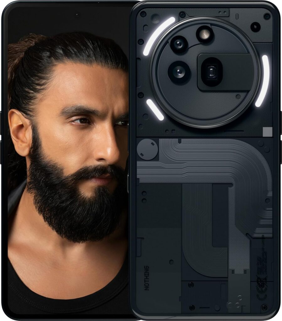 Nothing Phone (3A) Pro 5G (Black, 8GB RAM, 128GB Storage) | 6.77" AMOLED 120Hz | Snapdragon 7s Gen 3 Processor | 50MP+50MP+8MP Rear Camera | 32MP Front Camera | 5000mAh | 50W PD/PPS Charging