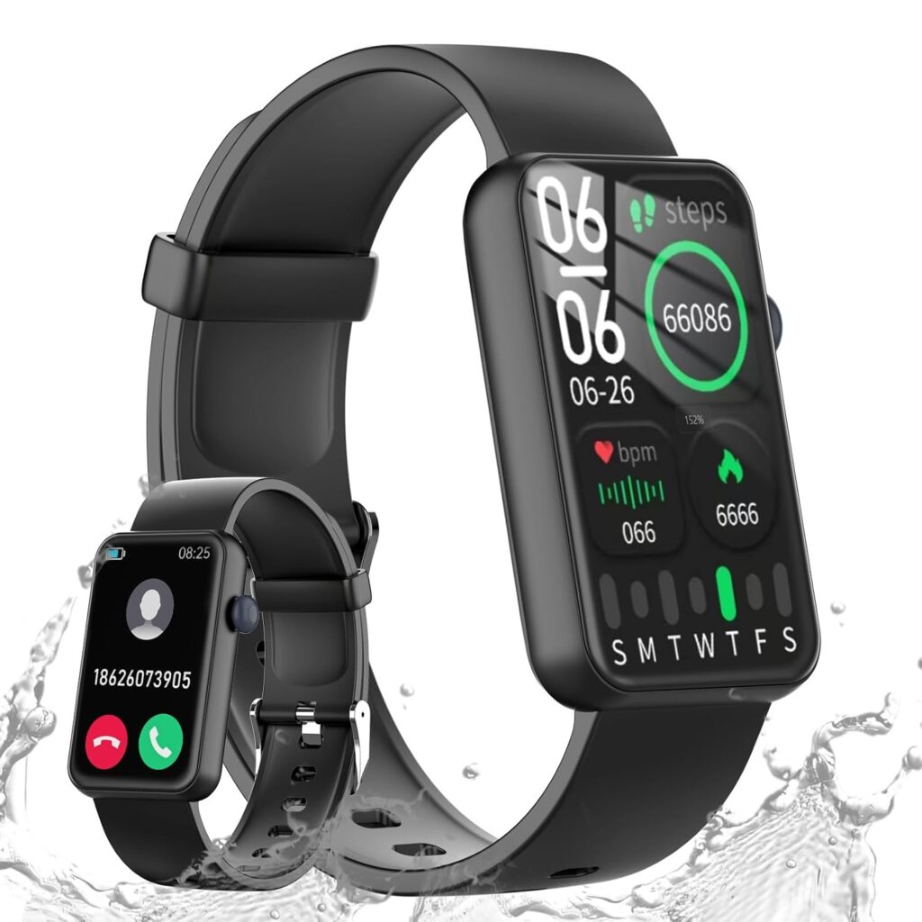 Smart Watch, Health Fitness Tracker Watch for Women Men Blood Oxygen Monitor Sleep Tracker Step Calorie Counter Pedometer Exercise Watch Activity Trackers for Android iOS