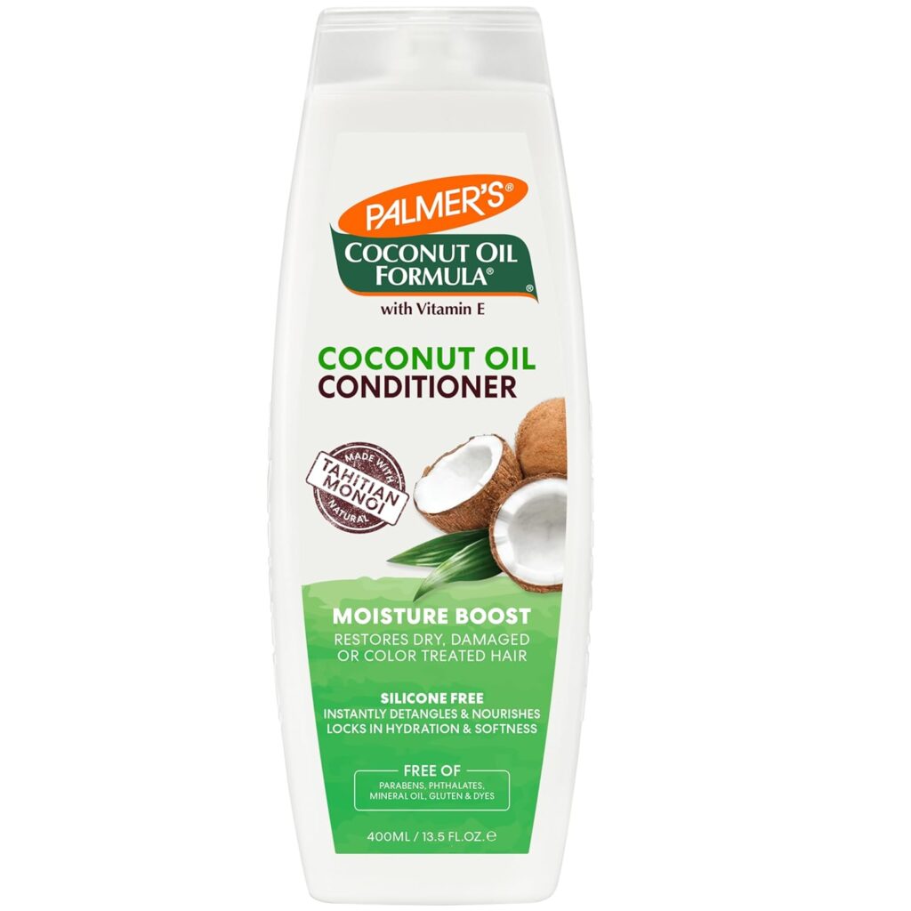 Palmer's Coconut Oil Conditioner For All Hair Types For Moisture Boost Of Dry, Damaged & Colour Treated Hair, Minimizes Tangles - 400Ml, 1 Count