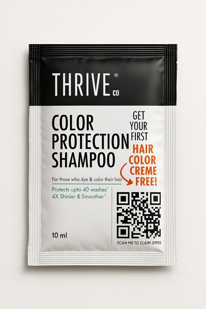 Thriveco Color Protection Shampoo | For Dye & Color Treated Hair | Bond Building Tech HYAPLEX™ & Hyaluronic Acid | Promotes Shine & Color Vibrancy | For Men & Women (10 ml)