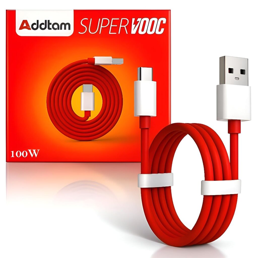 Addtam 100W Supervooc USB Type C Data Sync Fast Charging Charger Cable Compatible One Plus 15,15R,13,13R,13S,12,12r,11,11r,10r,10t,10 pro,9 Pro,8,Nord 5,4,3,2t,Ce5,Ce2 Lite,Ce3 lite, Nord Ce3,Ce4, Red