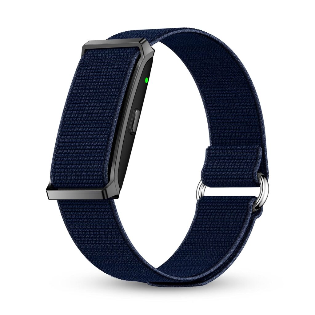 Pebble Newly Launched Qore Fitness Band with 45 Days Battery Life| 100+ Sports Modes| Advanced Health Tracking HR| SpO2| Stress| Sleep| OneKey Measurement| Smart Notifications - (Midnight Blue)