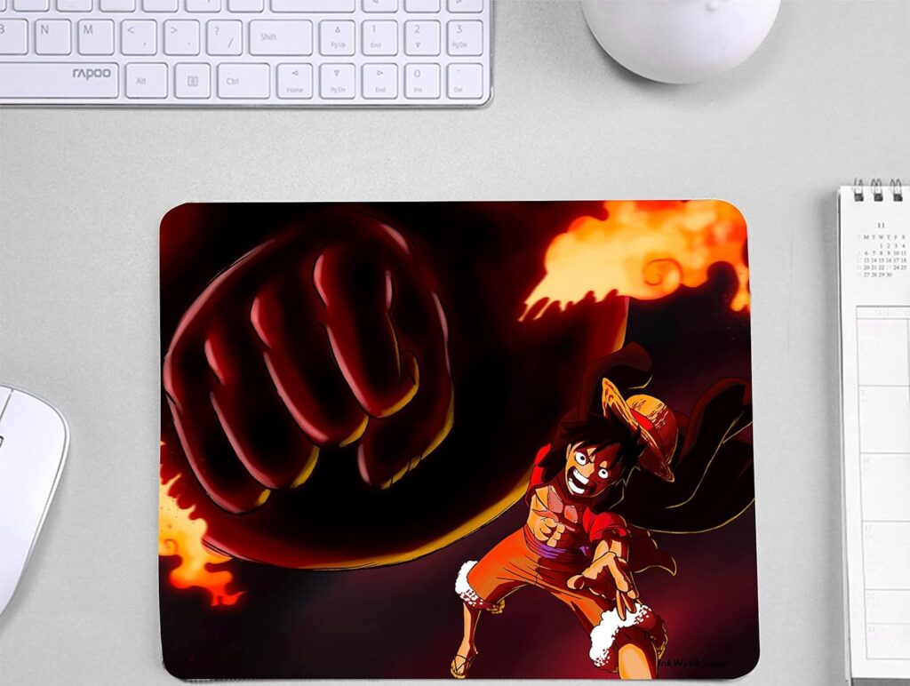 APSRA Monkey D.Luffyy Trending Anime Series Mouse Pad | Rubber Base Non Slip 3Mm Thick Mouse Pad for Gamers