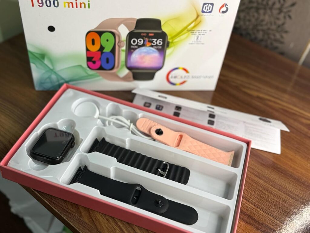 T900 Mini SmartWatch with 3 Straps | HD Display | Bluetooth Calling | Sports Mode | Fitness & Heart Rate Tracker | IP67 Waterproof Compatible with Android & iOS