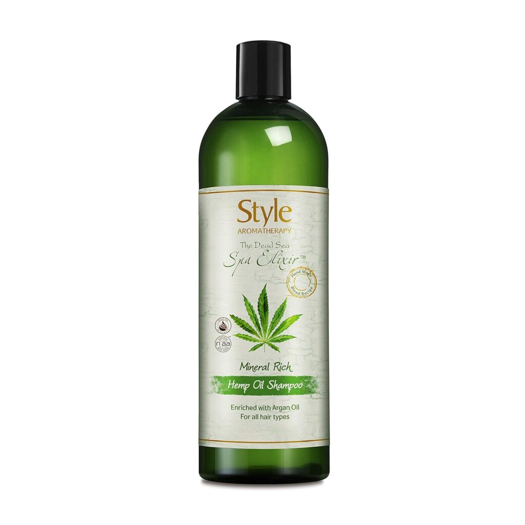 Style Aromatherapy Professional Hemp Oil Shampoo with Omega 3 & Omega 6 | for Dull, Dry & Dehydrated Hair | Revive, Hydrate & Strengthen Hair | SLS/SLES & Paraben Free | for All Hair Types | 400 ML