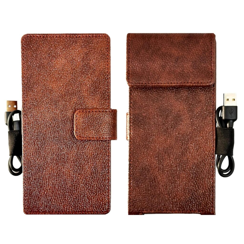 ZAOMA Shock Proof Pouch Case Wallet Cover Protector Compatible for Ambrane 20000mAh Power Bank, Stylo 20k 20W Fast Charging with Loop (PBPLOOP_DBRW004)