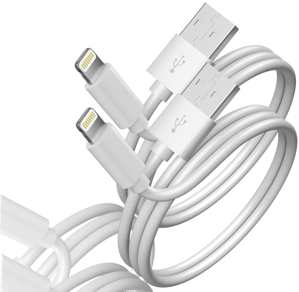 AINE Pack Of 2 CarPlay USB-A to PD 3.0 for Lightning-Speed Charging Cable compatible with iPhone 14 13 12 11 Pro Max XR XS X SE 8 7 6, Car Charger Compatible | Original Charging Speed