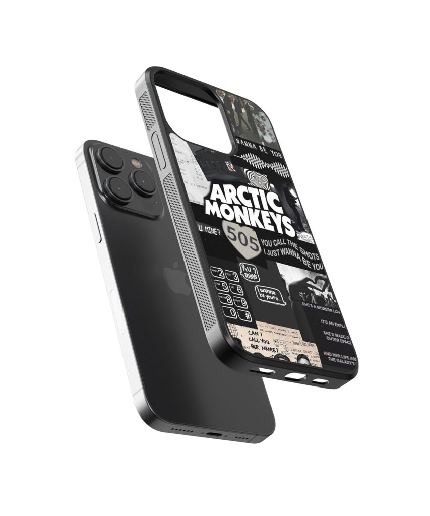 Aluminium 2D TPU Shockproof Custom Back Cover Phone Case Compatible with iPhone 13/13 pro/ 13 pro max/ 13 mini Supports Magnet Safe Charging | Hard Mobile Cover - Arctic Monkeys 505 Case