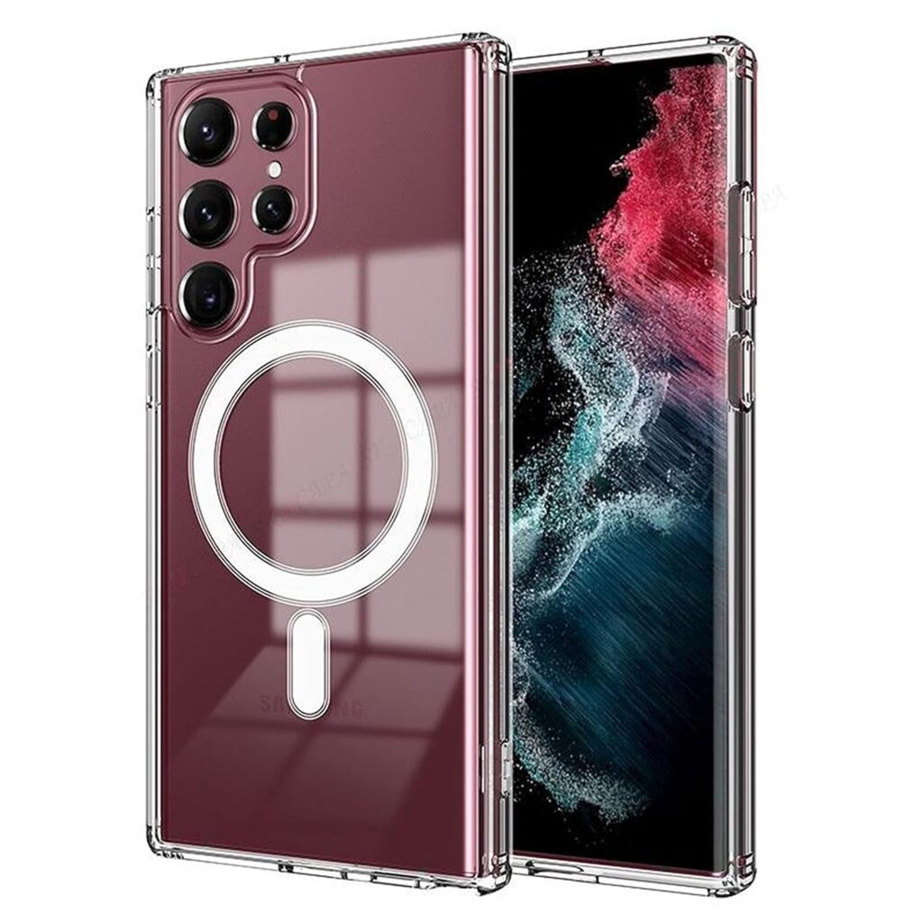 Amazon Basics Back Case Cover for Samsung Galaxy S22 Ultra 5G (Thermoplastic Polyurethane_Clear)