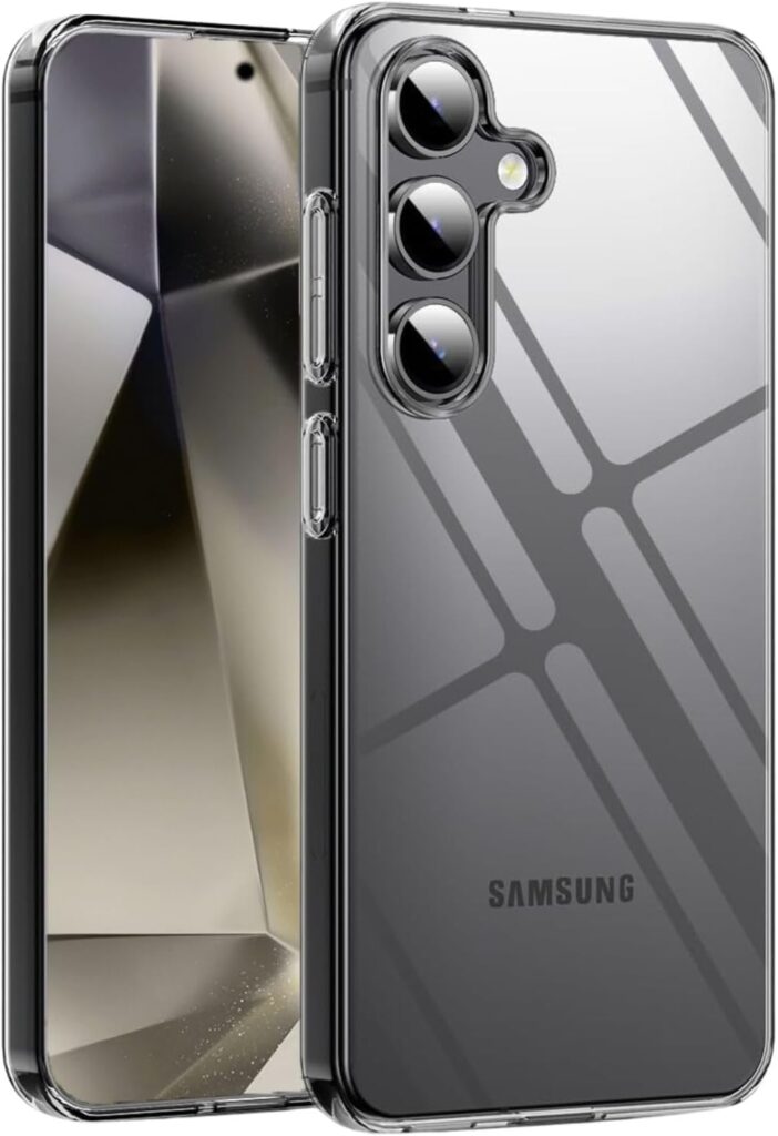 Amazon Brand - Solimo Clear Back Cover Case for Samsung Galaxy S24 Plus | Shock Proof Design | Transparent Back Cover for Samsung Galaxy S24 Plus (TPU, Transparent)