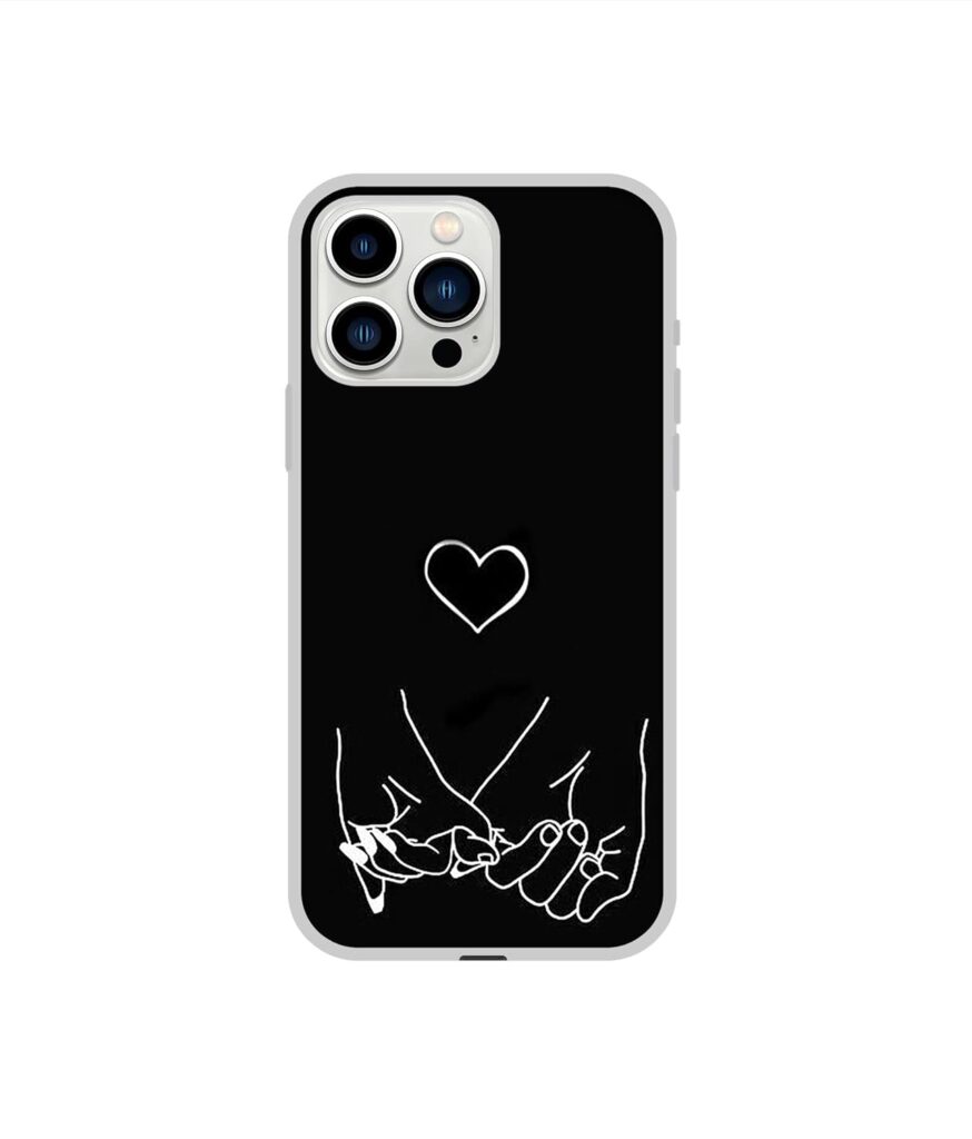 Amazon Brand - Solimo Designer Holding Hands UV Printed Soft Back Case Mobile Cover for Apple iPhone 13 Pro Max (Silicone_Multicolor)