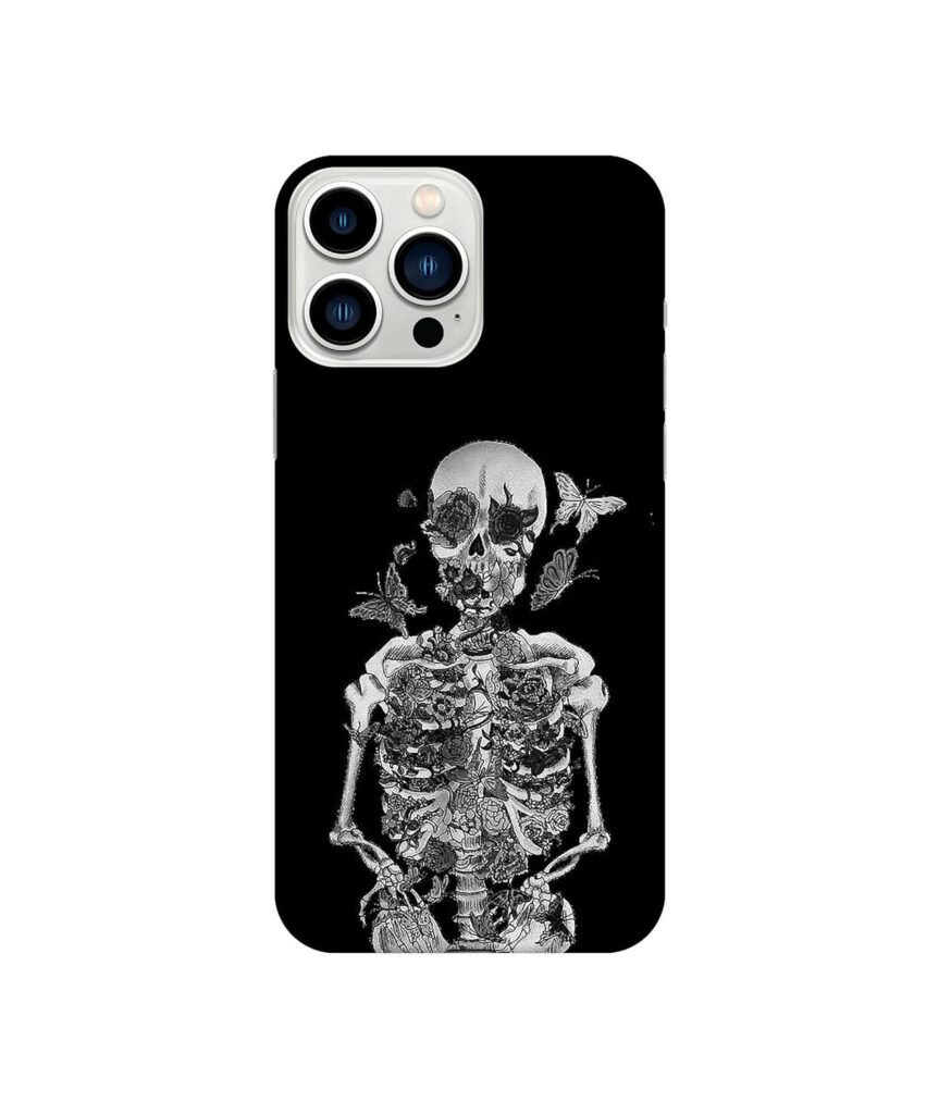 Amazon Brand - Solimo Designer Skeletan 3D Printed Hard Back Case Mobile Cover for Apple iPhone 13 Pro Max (Plastic_Multicolor)