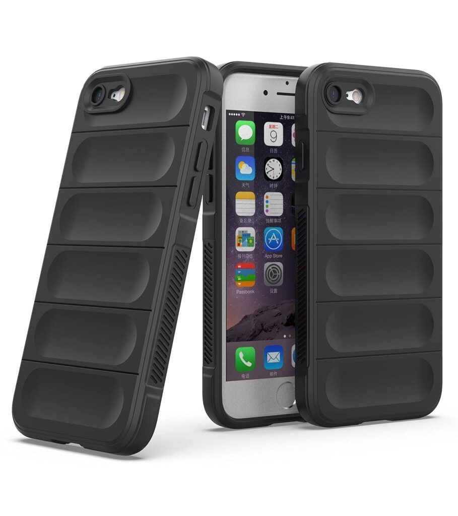 Amazon Brand - Solimo Mobile Cover for 7 8 / iPhone SE 2020 (Silicone_Black)