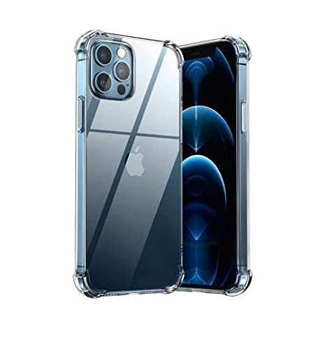 Amazon Brand - Solimo Mobile (Soft & Flexible Shockproof Back Cover with Cushioned Edges) Transparent for iPhone 13 Pro (TPU (Thermoplastic Polyurethane) _Clear)