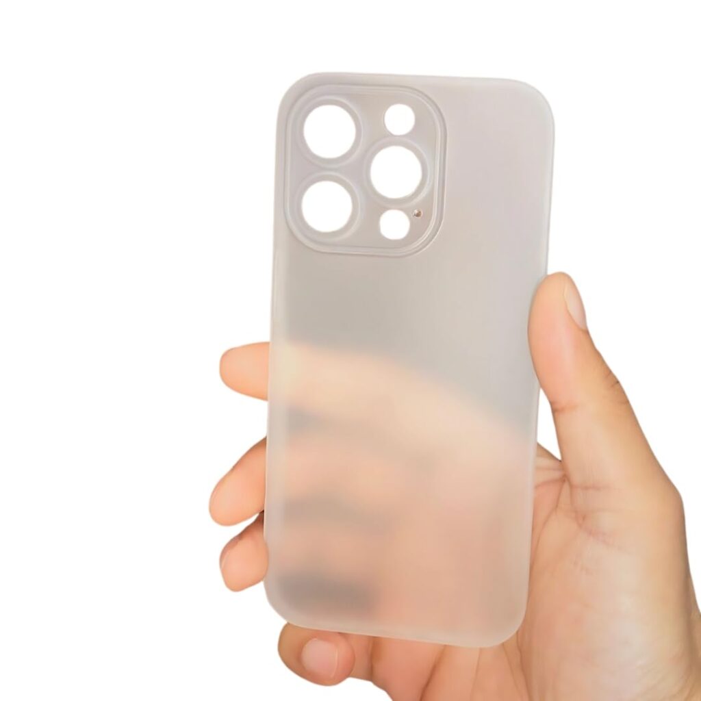 Back Cover for iPhone 15 Pro Soft Silicone Cover Camera Protection, Scratch Proof, Shock Protection (Clear)