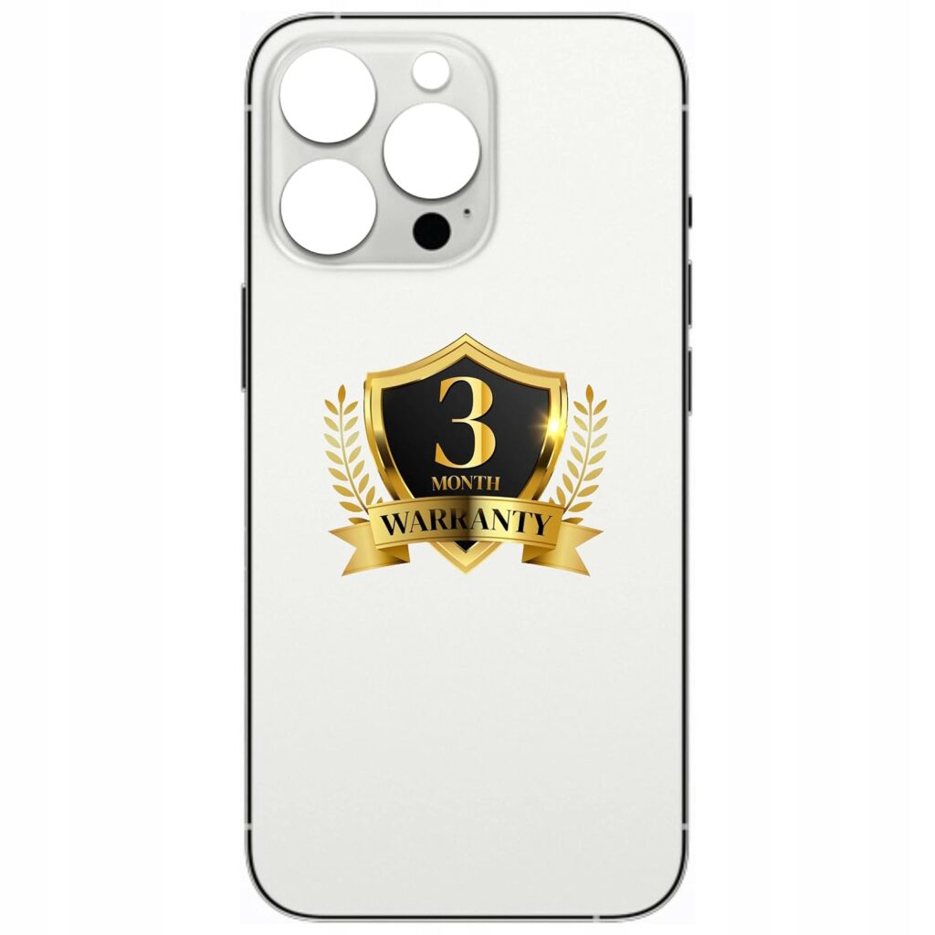 GIFFEN® 100% OG Replacement Back Panel Back Glass Compatible with Apple iPhone 13 Pro Max (Silver) | with Logo & 3 Months Warranty