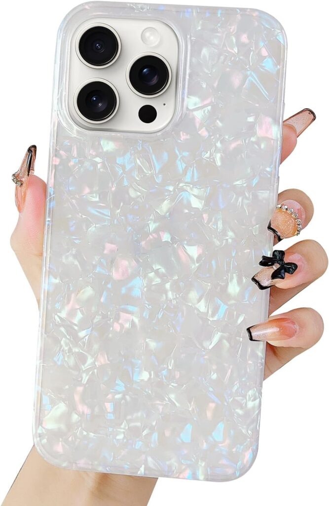 Jmltech for iPhone 13 Pro Max Case Silicone Women Protective Cute Slim Soft Gel Flexible Shockproof Girly Glitter Thin Bling Pink Phone Cases for iPhone 13 Pro Max Shell