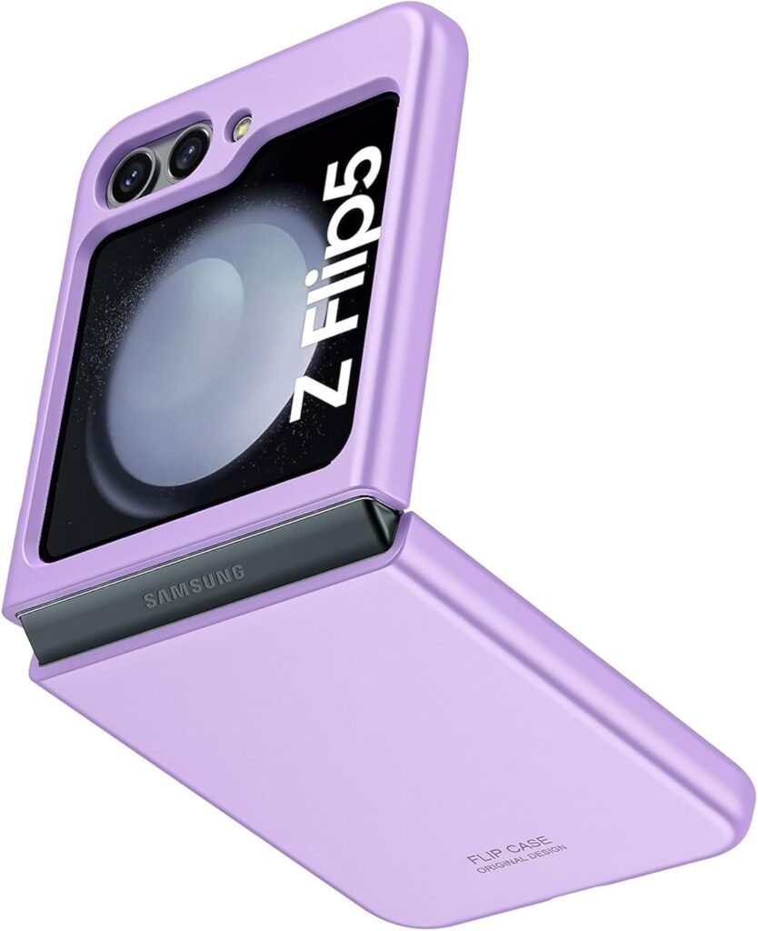 KAPA Ultra Thin Back Case for Samsung Galaxy Z Flip 5 | Full Body Protection Hard Back Cover, Purple
