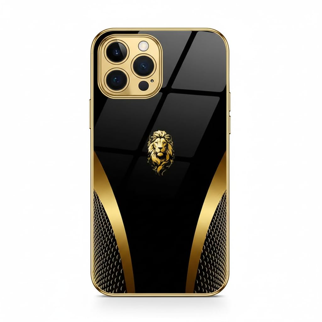 MILLION CASES Crowned Strength Regalia Case for iPhone 13 Pro Max, iPhone 13 Pro Max Back Cover Case(2021) - TPU | Gold