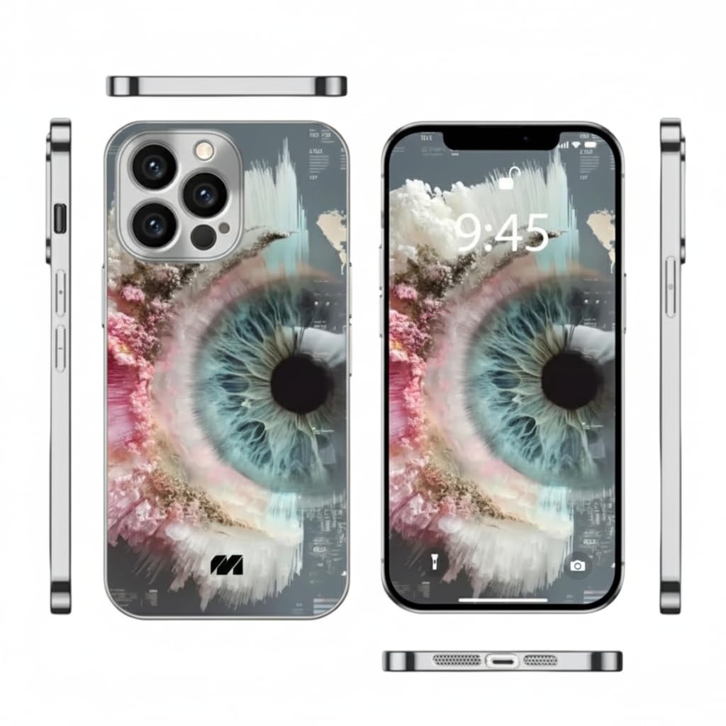 MILLION CASES Dream Vision Regalia Case for iPhone 13 Pro Max, iPhone 13 Pro Max Back Cover Case(2021) - TPU | Silver