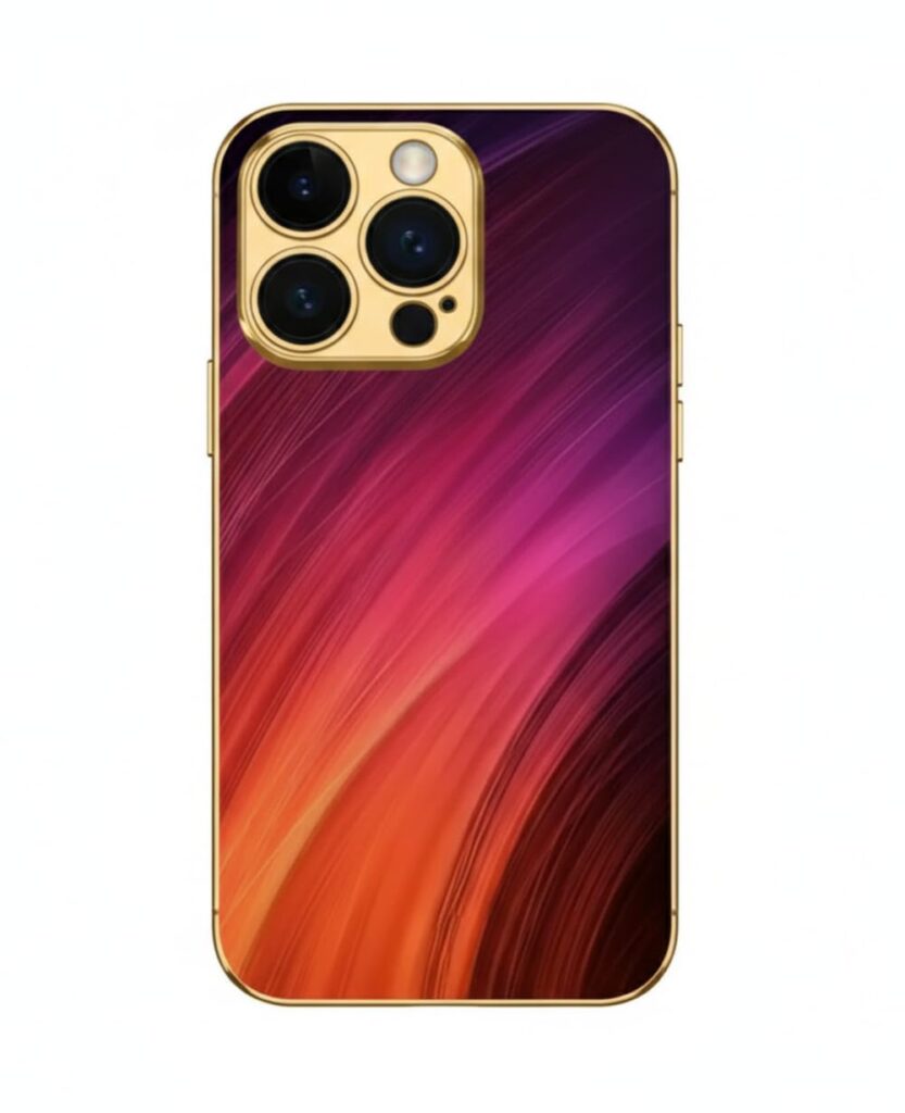 MILLION CASES Eternal Flame Regalia Case for iPhone 13 Pro Max, iPhone 13 Pro Max Back Cover Case(2021) - TPU | Gold