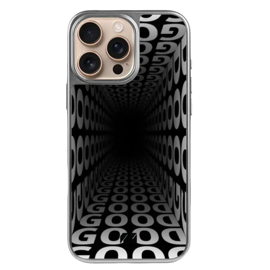 MILLION CASES Tunnel Vision Regalia Case for iPhone 13 Pro Max, iPhone 13 Pro Max Back Cover Case(2021) - TPU | Silver