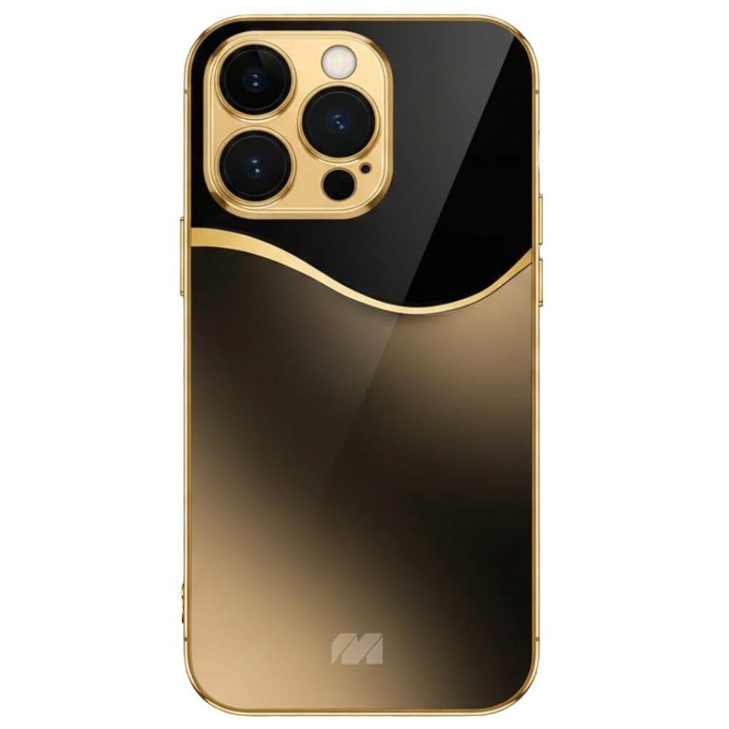 MILLION CASES Velvet Stream Regalia Case for iPhone 13 Pro Max, iPhone 13 Pro Max Back Cover Case(2021) - TPU | Gold
