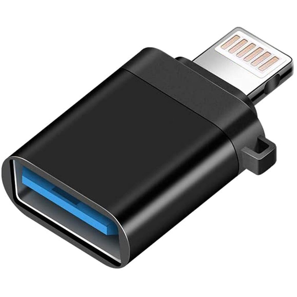 Metal USB OTG Adapter Compatible with i-OS 13 and Later, USB Female Support Connect USB Flash Drive, U Disk, for iPhone 12Pro 12 12Mini 11 Pro XS Max XR X 8 7 6s Plus.