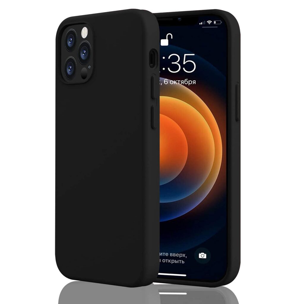 MobiSPif Back Cover for iPhone 13 Pro Max – Shockproof, Slim Fit, Matte Finish, Durable Protective Mobile Case, Precise Cutouts for Camera & Ports, Black (21105)