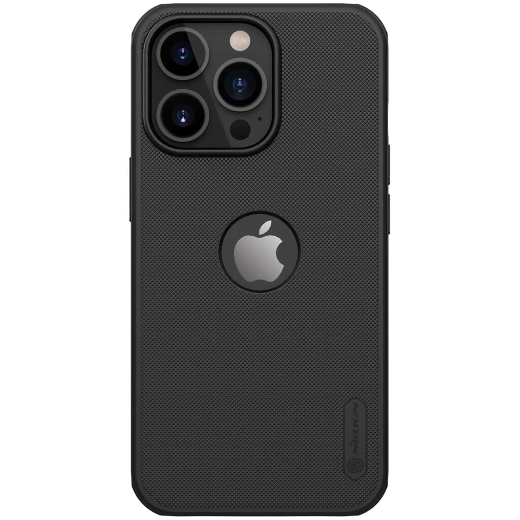 Nillkin Case for Apple iPhone 13 Pro (6.1" Inch) Super Frosted Shield Pro Hard Back Soft Border Raised Bezel Camera Protect PC with Logo Cut Black
