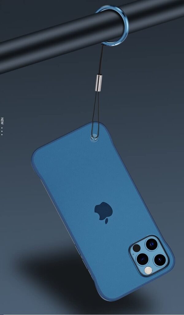 REALCASE iPhone 13 Pro Max Back Cover, Frameless TPU Bumper Cover Case Designed for iPhone 13 Pro Max 6.7 (F-Blue)