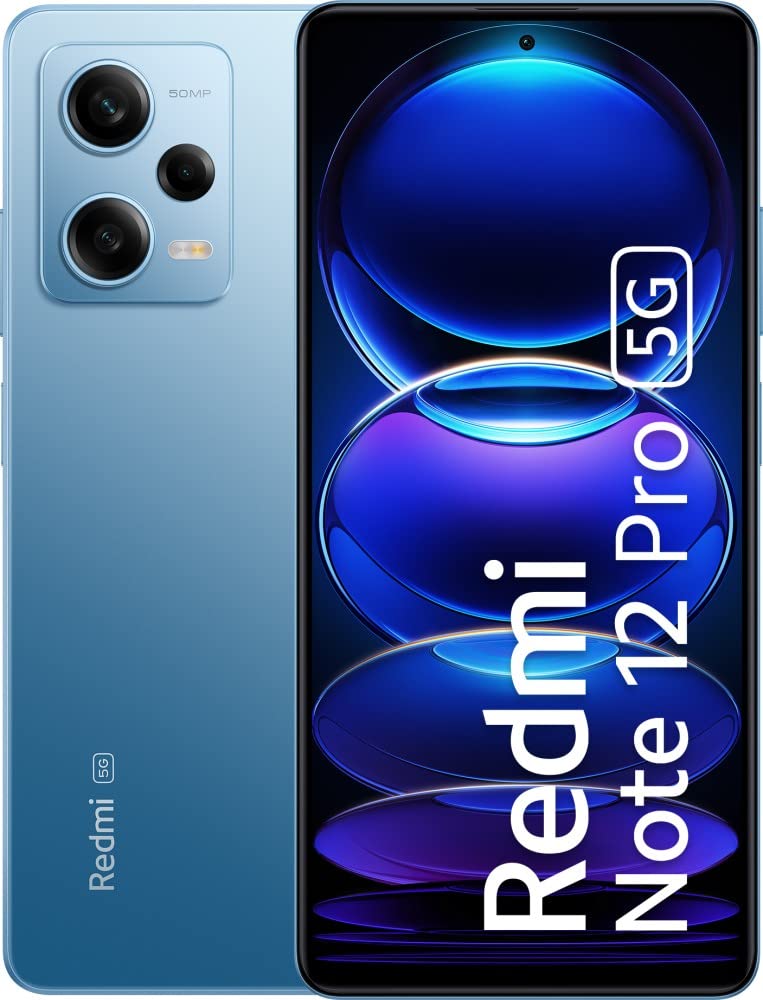 Redmi Note 12 Pro 5G (Glacier Blue, 12GB RAM, 256GB Storage)