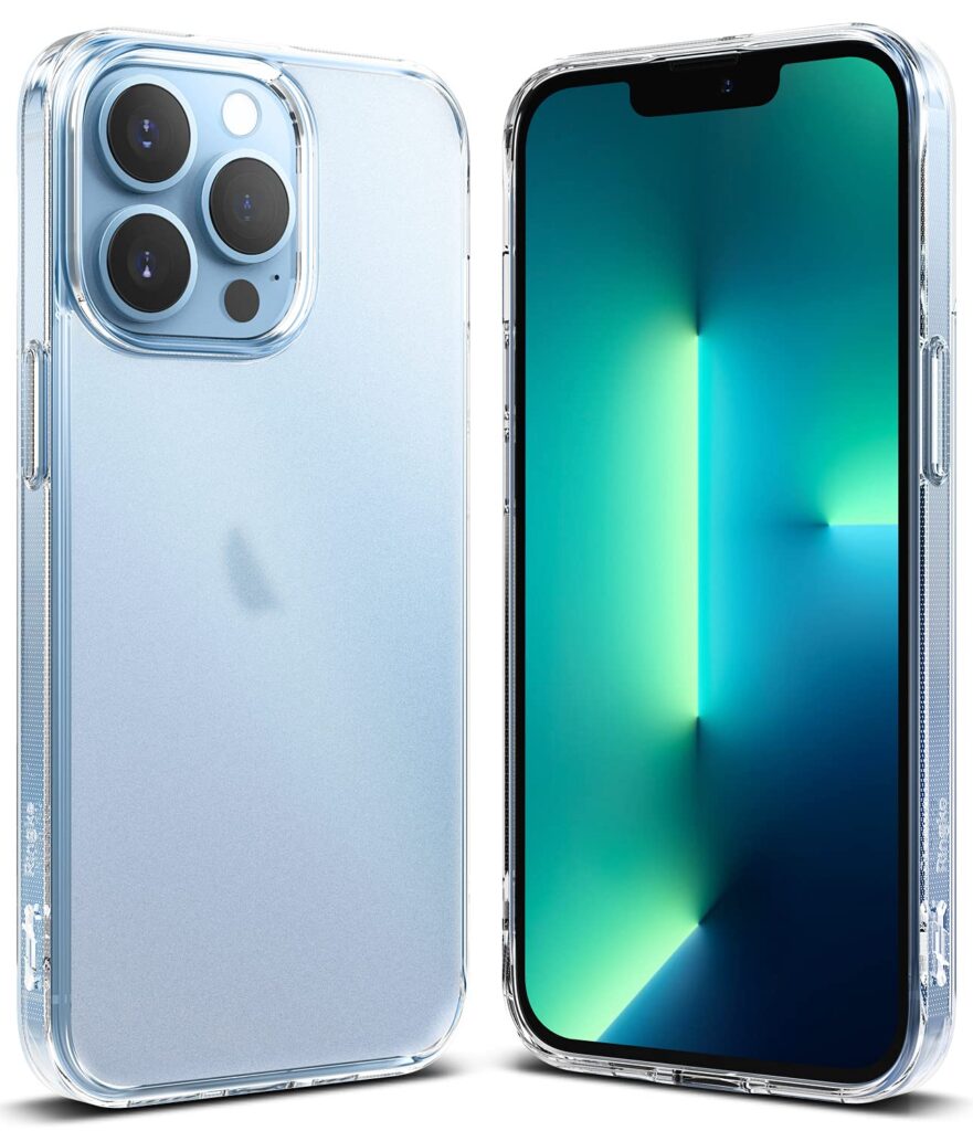 Ringke Fusion Matte Compatible with iPhone 13 Pro Max Case Back Cover Anti Fingerprint Hard PC Back TPU Bumper Scratch Resistant Natural Form iPhone 13 Pro Max Back Cover Case - Matte Clear