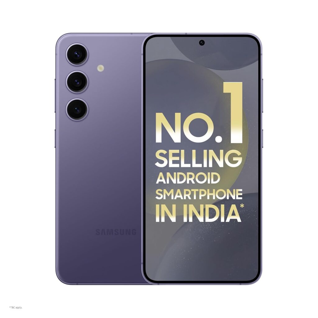 Samsung Galaxy S24 5G AI Smartphone (Cobalt Violet, 8GB, 256GB Storage)
