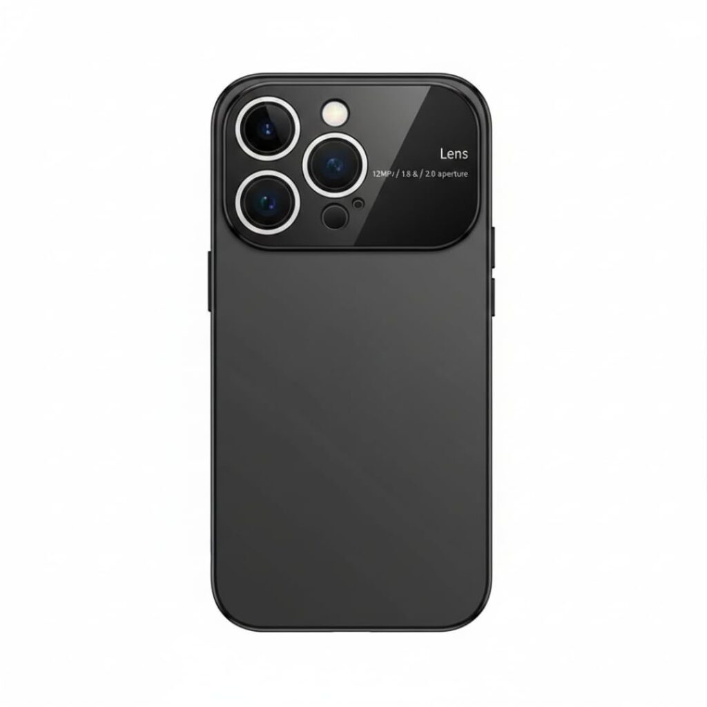 Shockproof Full Lens Case for iPhone 13 Pro Max, iPhone 13 Pro Max Back Cover Case(2021) - TPU | Black