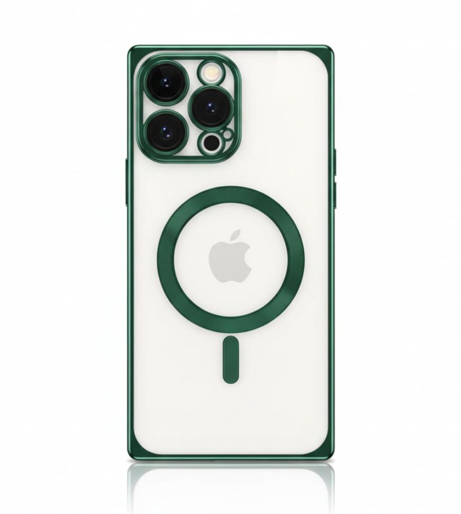 Square Edge Shield Case for iPhone 13 Pro Max, iPhone 13 Pro Max Back Cover Case(2021) - PC | Green